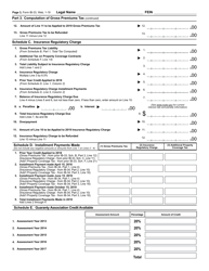 Form IB-33 Gross Premiums Tax Return - Property and Casualty Companies - North Carolina, Page 4