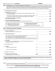 Form IB-4A1 Gross Premiums Tax Return - Captive Insurance Companies - North Carolina, Page 3