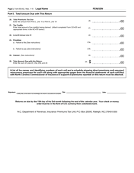 Form IB-4A2 Gross Premiums Tax Return - Captive Insurance Companies - North Carolina, Page 4