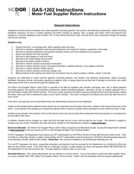 Document preview: Instructions for Form GAS-1202 Motor Fuel Supplier Return - North Carolina