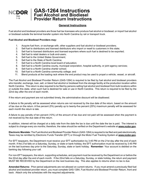 Form GAS-1264  Printable Pdf