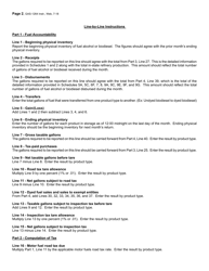 Instructions for Form GAS-1264 Fuel Alcohol and Biodiesel Provider Return - North Carolina, Page 2