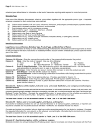 Instructions for Form GAS-1264 Fuel Alcohol and Biodiesel Provider Return - North Carolina, Page 5