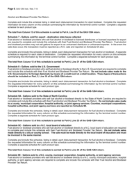 Instructions for Form GAS-1264 Fuel Alcohol and Biodiesel Provider Return - North Carolina, Page 6