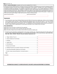 Form AV-9 Application for Property Tax Relief Form - North Carolina, Page 4