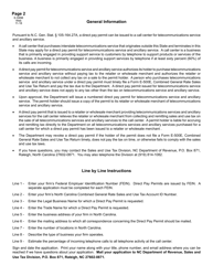 Form E-595B Application for Direct Pay Permit, Sales and Use Taxes for Telecommunications Service and Ancillary Service - North Carolina, Page 2