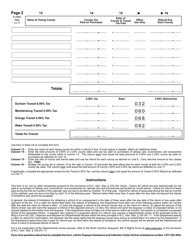 Form E-588C Utility Company Claim for Refund State, County, and Transit Sales and Use Taxes - North Carolina, Page 3