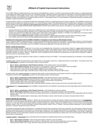 Form E-589CI Affidavit of Capital Improvement - North Carolina, Page 2