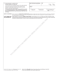 Form AOC-CV-100 VIETNAMESE Civil Summons - North Carolina (English/Vietnamese), Page 2