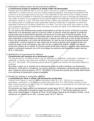 Form AOC-G-250 SPANISH Servicemembers Civil Relief Act Affidavit - North Carolina (English/Spanish), Page 4