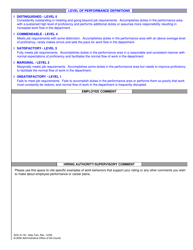 Form AOC-A-181 &quot;Employee Performance Appraisal - Administrative Support for Judges&quot; - North Carolina, Page 2