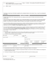Form AOC-CR-220 Notice of Hearing on Violation of Unsupervised Probation - North Carolina, Page 2