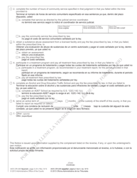 Form AOC-CR-220 Notice of Hearing on Violation of Unsupervised Probation - North Carolina (English/Spanish), Page 2