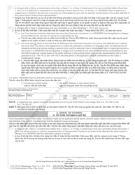 Form AOC-CR-224 Order of Assignment or Denial of Counsel - North Carolina (English/Vietnamese), Page 2