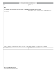 Form AOC-A-191 Separation From Employment - North Carolina, Page 3