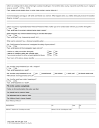 Form AOC-A-208 Custody Mediation Intake Form - North Carolina, Page 2