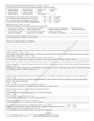 Form AOC-A-208 Custody Mediation Intake Form - North Carolina (English/Spanish), Page 2
