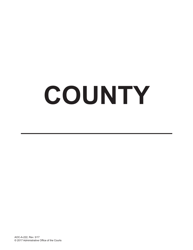 Document preview: Form AOC-A-222 County (Blank) - North Carolina