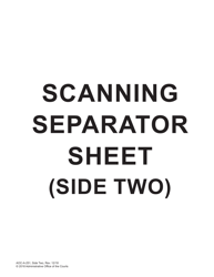 Form AOC-A-251 Scanning Separator Sheet - North Carolina, Page 2