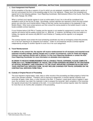 Form AOC-A-43 Statement for Contractual Court Reporter Services - North Carolina, Page 2