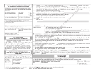 Form AOC-CR-100 VIETNAMESE Warrant for Arrest - North Carolina (English/Vietnamese), Page 3