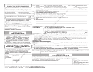 Form AOC-CR-113 SPANISH Criminal Summons - North Carolina (English/Spanish), Page 3