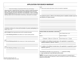 Form AOC-CR-119 Search Warrant - North Carolina, Page 2
