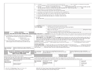 Form AOC-CR-116 Magistrate&#039;s Order - North Carolina (Vietnamese), Page 3