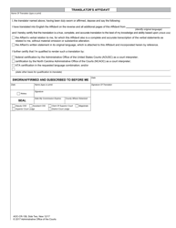 Form AOC-CR-158 Affidavit - North Carolina, Page 2