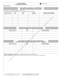 Form AOC-CR-200 SPANISH Conditions of Release and Release Order - North Carolina (English/Spanish), Page 3