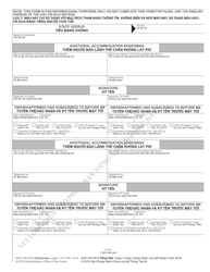 Document preview: Form AOC-CR-201A VIETNAMESE Appearance Bond for Pretrial Release Additional Accommodation Bondsman - North Carolina (English/Vietnamese)