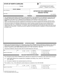 Form AOC-CR-270 Detention of Impaired Driver - North Carolina, Page 2