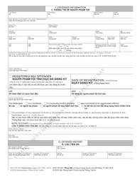 Form AOC-CR-261 VIETNAMESE Notification of Requirement to Register as Sex Offender (When Defendant Does Not Receive Active Term of Imprisonment) - North Carolina (English/Vietnamese), Page 4