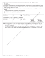 Form AOC-CR-271 SPANISH Implied Consent Offense Notice - North Carolina (English/Spanish), Page 2