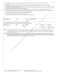 Form AOC-CR-271 VIETNAMESE Implied Consent Offense Notice - North Carolina (English/Vietnamese), Page 2