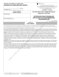 Form AOC-CR-270 SPANISH Detention of Impaired Driver - North Carolina (English/Spanish), Page 3