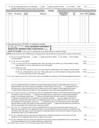 Form AOC-CR-300 Transcript of Plea - North Carolina, Page 2