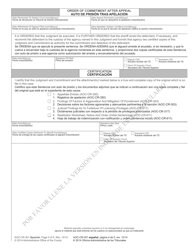 Form AOC-CR-301 SPANISH Judgment and Commitment - North Carolina (English/Spanish), Page 4