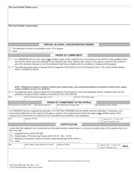 Form AOC-CR-342B Impaired Driving - Judgment and Commitment - North Carolina, Page 2