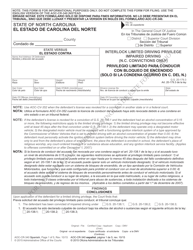 Document preview: Form AOC-CR-340 Interlock Limited Driving Privilege Impaired Driving (N.c. Convictions Only) - North Carolina (English/Spanish)