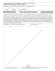 Form AOC-CR-405 Waiver of Jury Trial - North Carolina (English/Vietnamese), Page 2