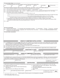 Form AOC-CR-602 Judgment and Commitment - Misdemeanor Active Punishment (Structured Sentencing) - North Carolina, Page 2