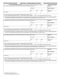Form AOC-CR-611A Restitution Worksheet Addendum (Initial Sentencing) - North Carolina, Page 2