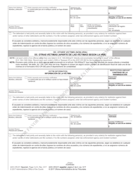 Form AOC-CR-611 &quot;Restitution Worksheet, Notice and Order (Initial Sentencing)&quot; - North Carolina (English/Spanish), Page 2