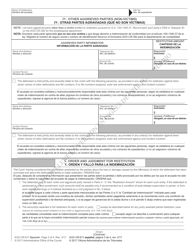 Form AOC-CR-611 &quot;Restitution Worksheet, Notice and Order (Initial Sentencing)&quot; - North Carolina (English/Spanish), Page 3