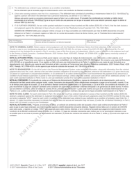 Form AOC-CR-611 &quot;Restitution Worksheet, Notice and Order (Initial Sentencing)&quot; - North Carolina (English/Spanish), Page 4