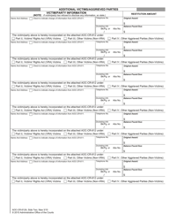 Form AOC-CR-612A Restitution Update Worksheet Addendum (Revocation or Termination of Probation) - North Carolina, Page 2
