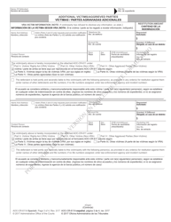 Form AOC-CR-611A Restitution Worksheet Addendum (Initial Sentencing) - North Carolina (English/Spanish), Page 3