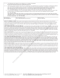 Form AOC-CR-611 Restitution Worksheet, Notice and Order (Initial Sentencing) - North Carolina (English/Vietnamese), Page 4