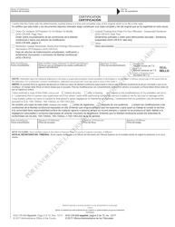 Form AOC-CR-609 Order on Violation of Probation or on Motion to Modify - North Carolina (English/Spanish), Page 5